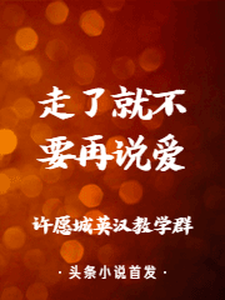 走了，就不要再说爱小说全文哪里可以免费看？